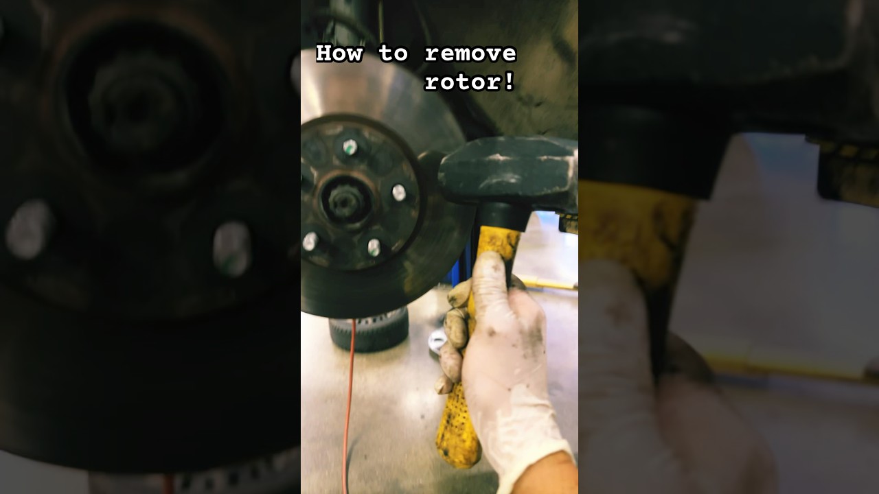 How to remove stuck rotor #mechanic #diymechanic