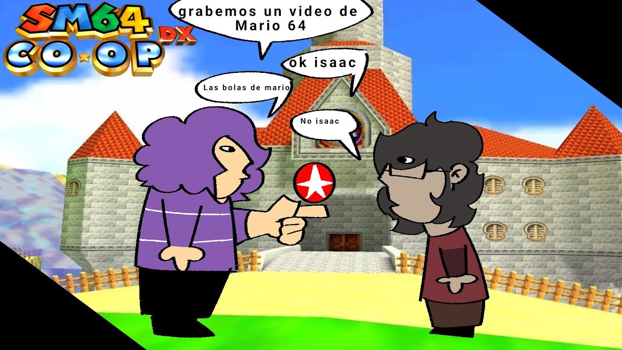 2 CARBONES JUEGAN SUPER MARIO 64 PERO EN PELOTAS GIGANTES (literalmente) ⛹️🥎