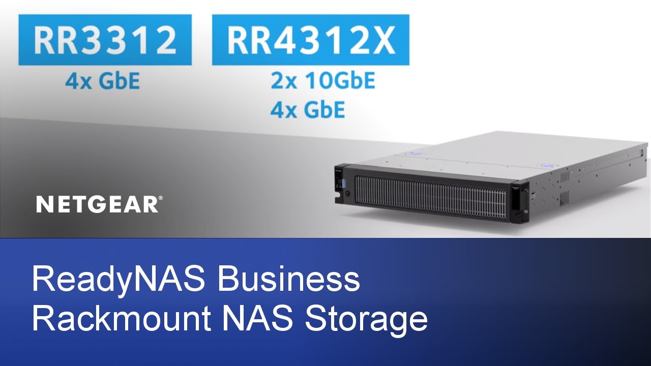 Стоечное NAS-хранилище NETGEAR ReadyNAS Business | RR3312 и RR4312X