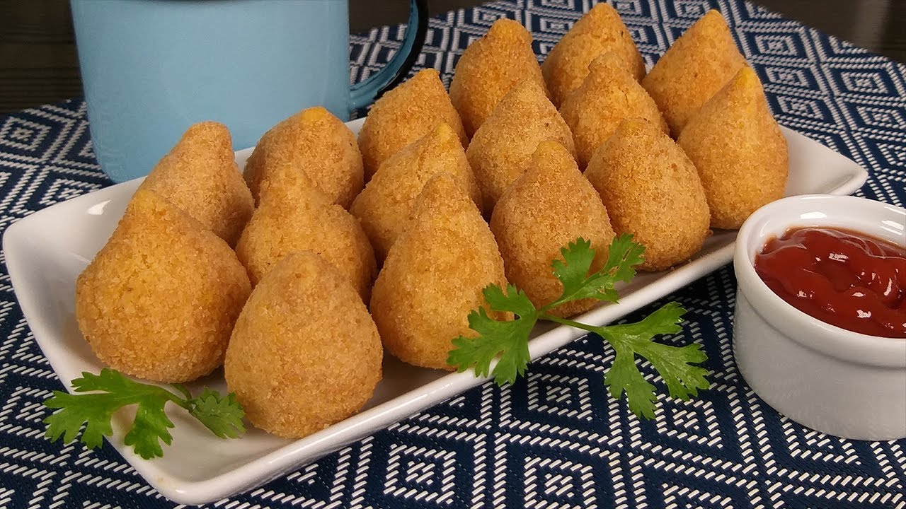 Mini Coxinha de Frango para Festa