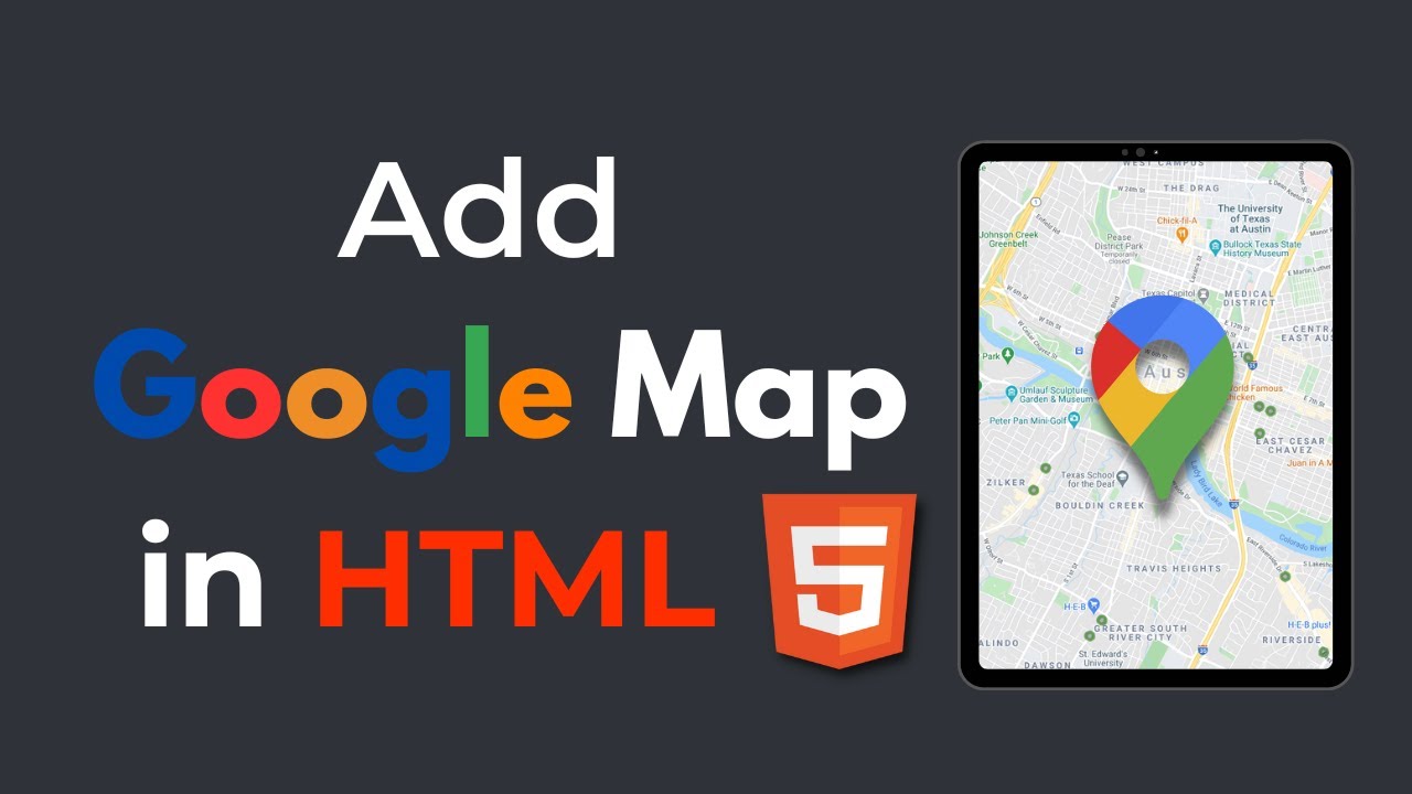 How to Add Google Map in HTML Website