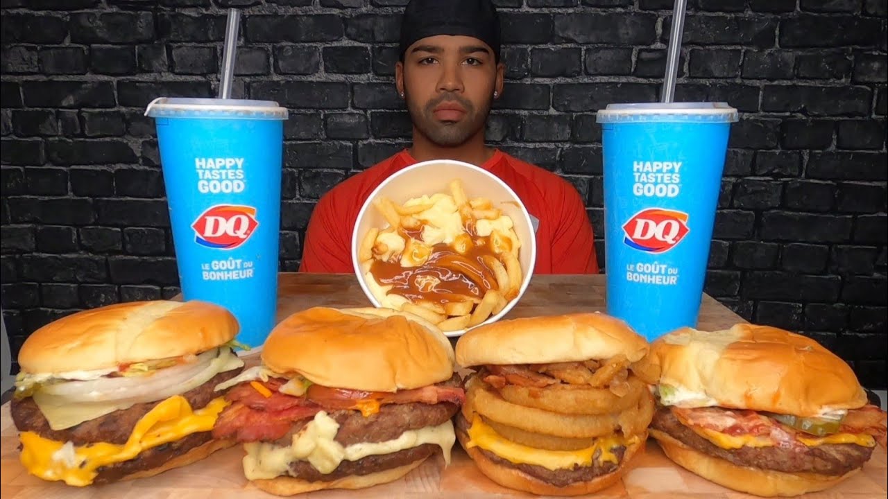 (ASMR) DAIRY QUEEN MUKBANG