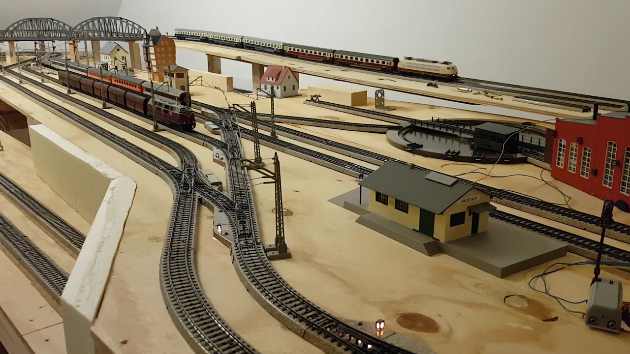 Märklin M-Gleis Anlage - Testfahrten