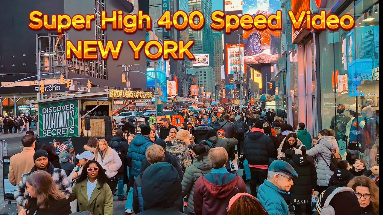 Super High 400 Speed Video of NEW YORK CITY [4K]