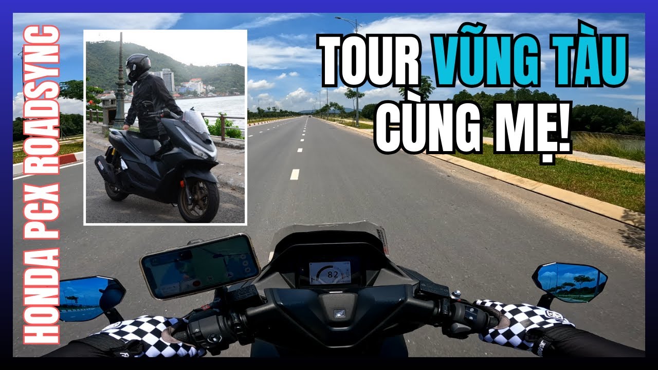 PCX160 Roadsync Tour Vũng Tàu Cùng Mẹ! | Phượt PCX160 Roadsync | Motorvlog 96