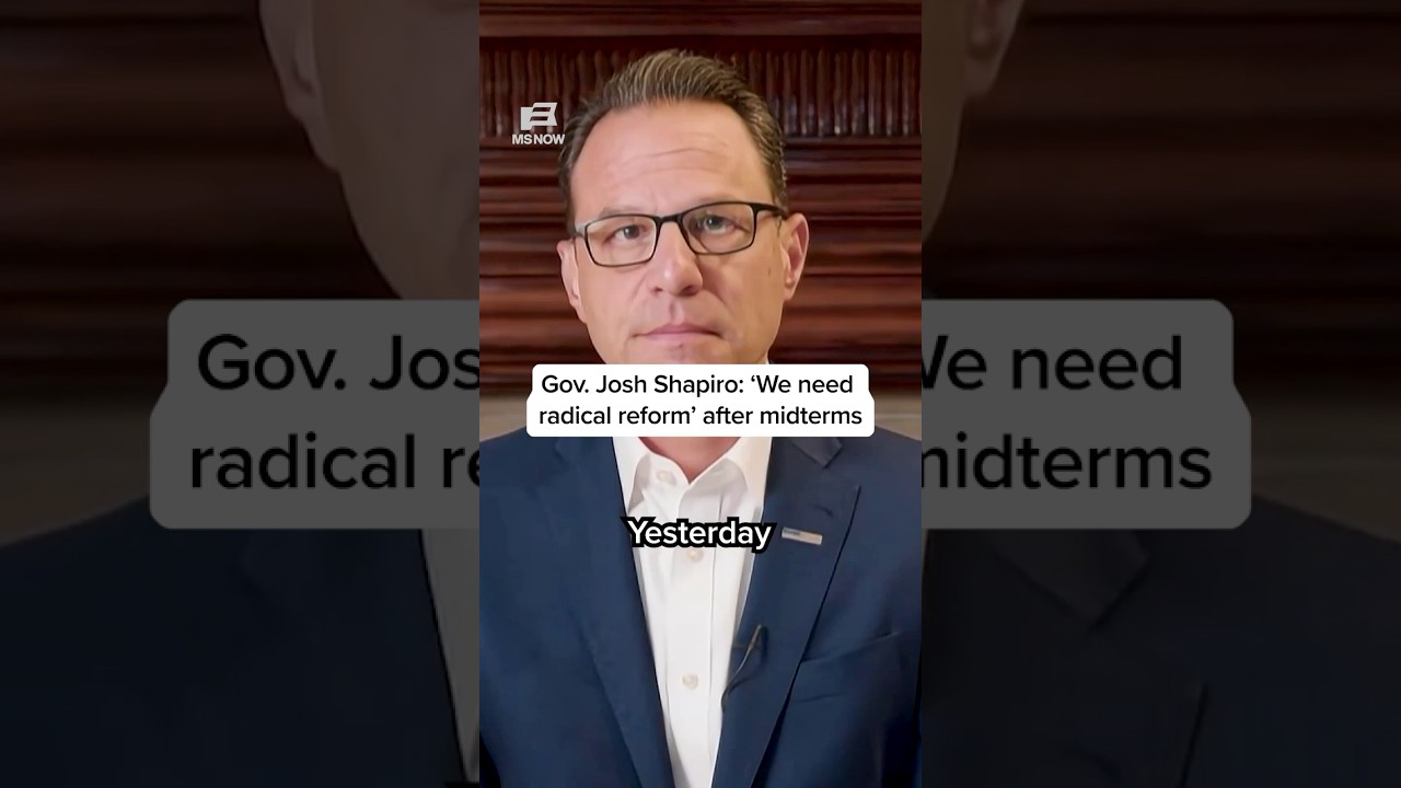 Gov. Josh Shapiro: &lsquo;We need radical reform&rsquo; after midterms