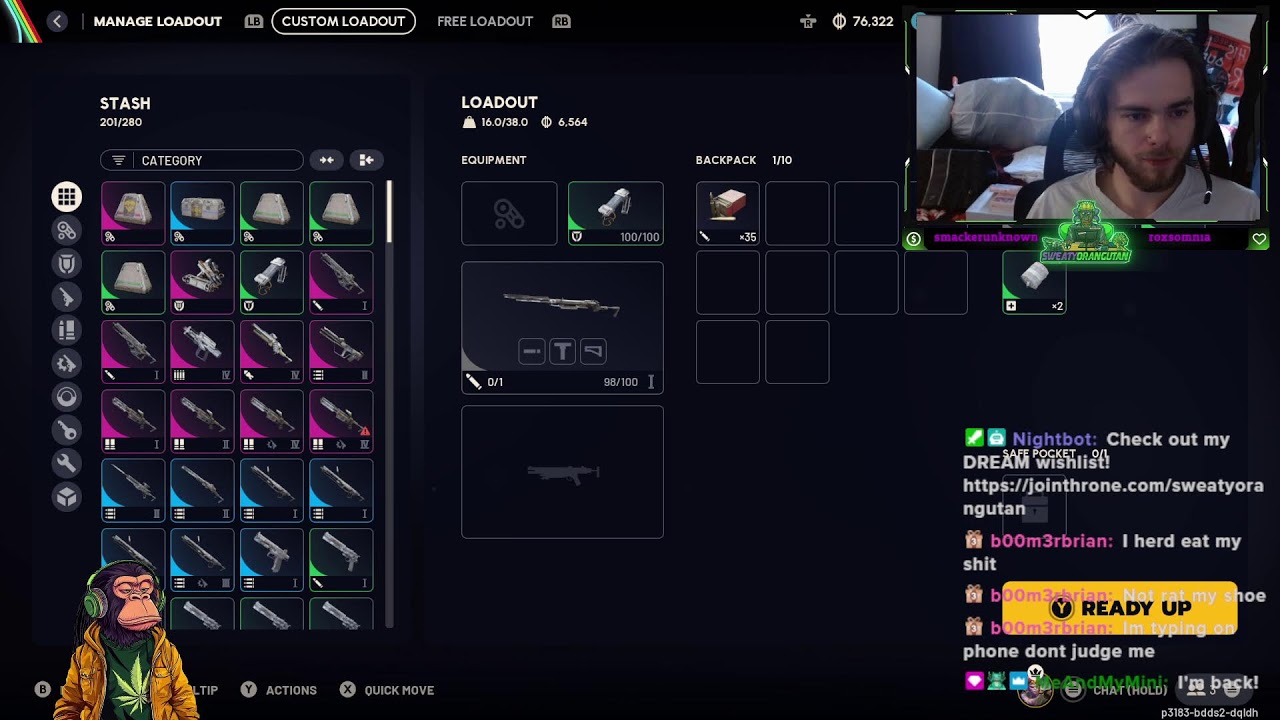 Arc raiders grind! Giveaway on twitch at 1k followers!