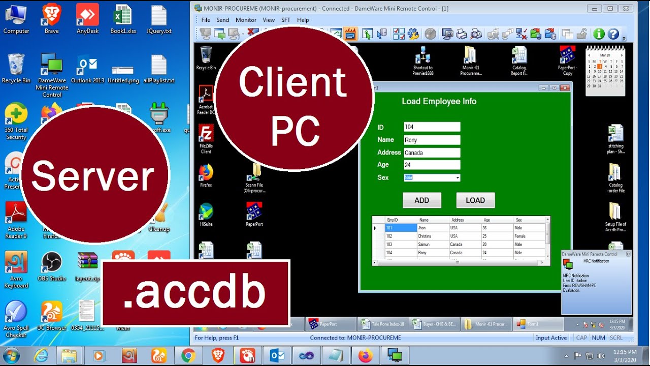 Как создать установочный файл с прикрепленной базой данных Microsoft Access .accdb с подтверждени...