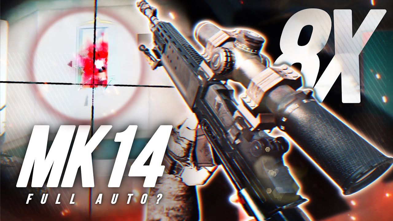 ”MK14” + “8X FULL AUTO” with GYROSCOPE😱 - PUBG MOBILE  | SOLO vs SQUADS