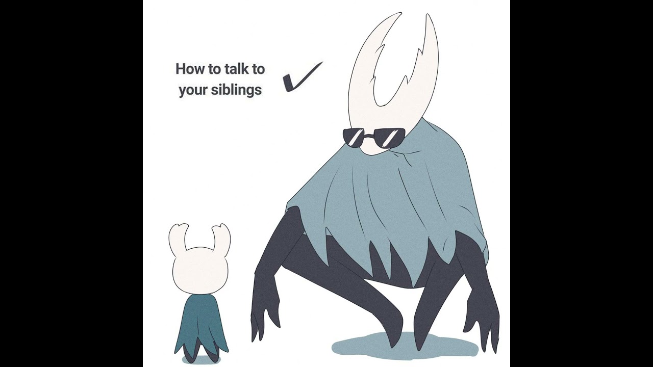 How to talk to your siblings #shorts #hollowknight #silksong #comics #hollowknightsilksong #art