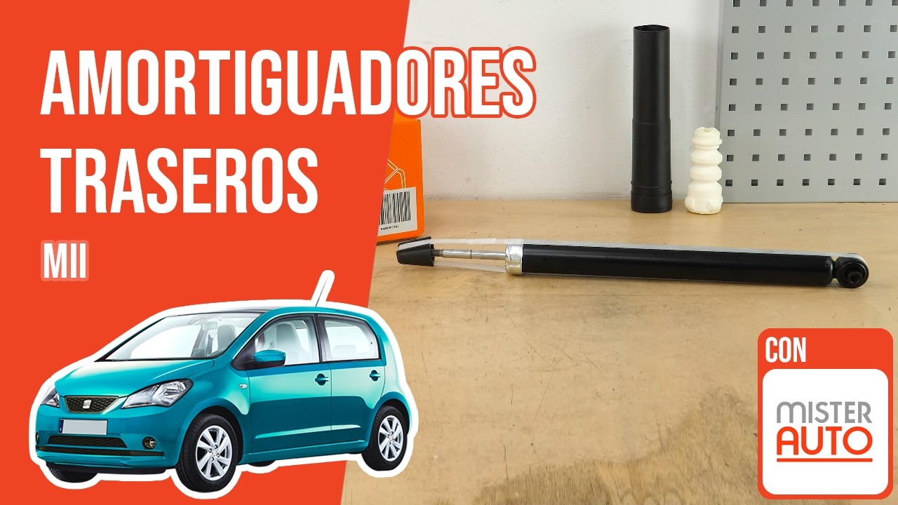 Cómo cambiar los amortiguadores traseros Seat Mii ➿