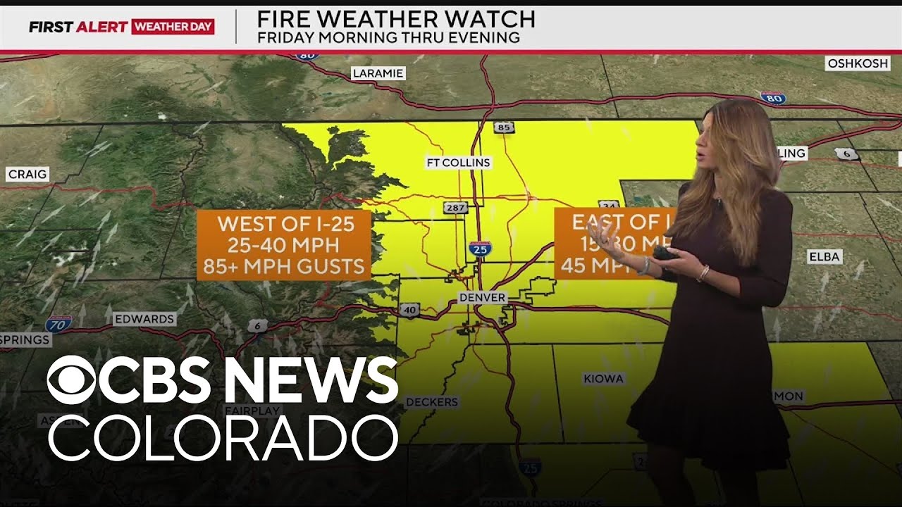 Fire weather watch will be in effect in Colorado Friday morning through evening
