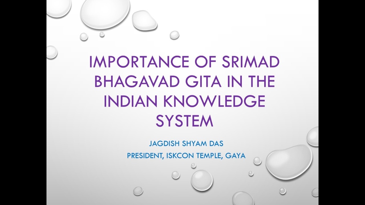 Importance of Srimad Bhagavad Gita in Indian Knowledge System || Nawada Engineering College
