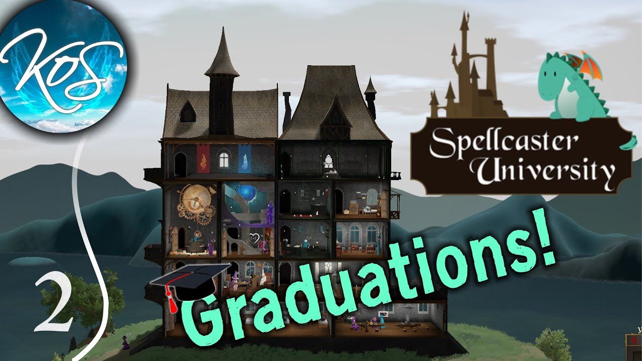 Spellcaster University - GRADUATIONS! - First Look, Let's Play, Ep 2