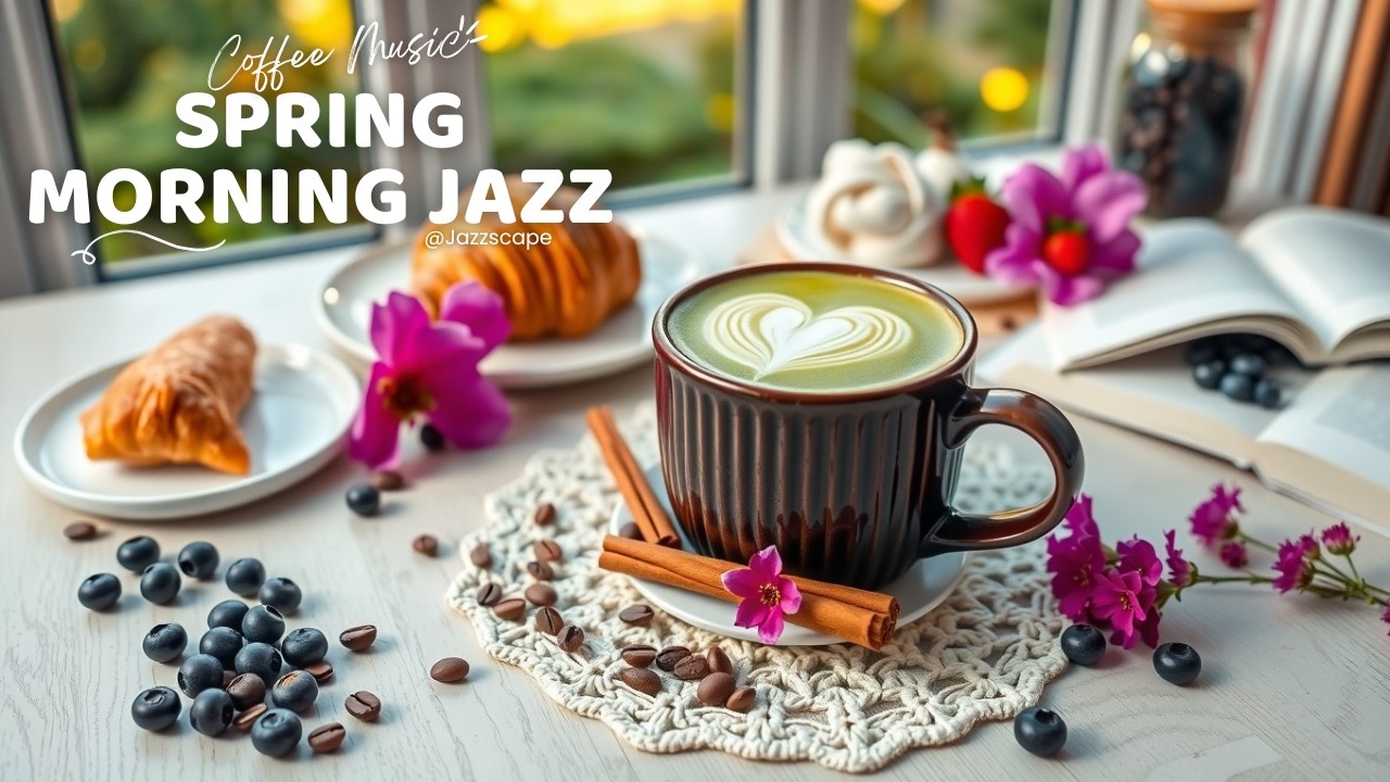 Relaxing Spring Bossa Nova Jazz ☕ Smooth Instrumental Cafe Music for Calm Moods