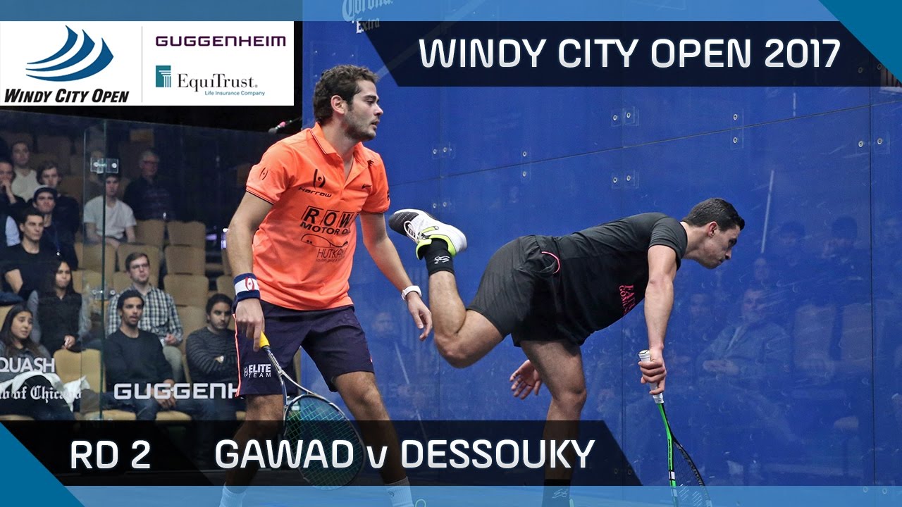Сквош: Гавад против Дессуки - Windy City Open 2017, обзор 2-го раунда