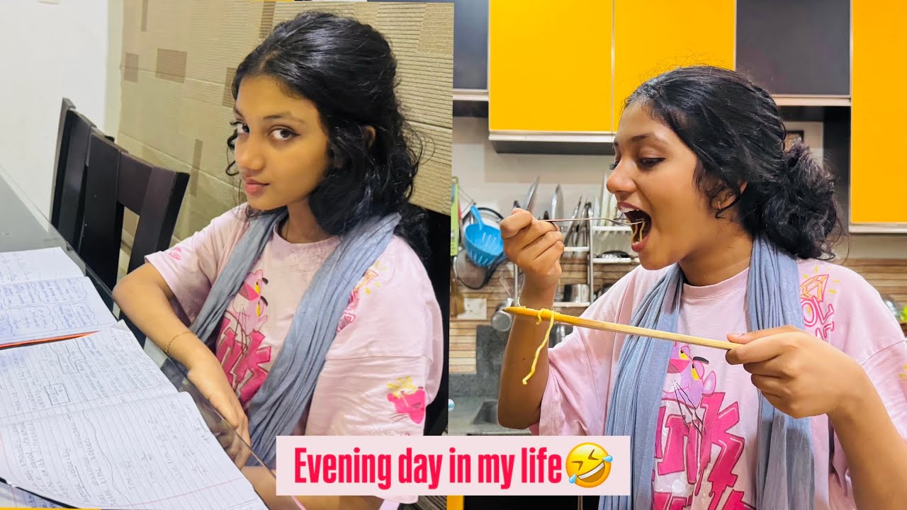 Minshante evening DAY IN MY LIFE🤣🤣 pavam minsha noodles aparatha