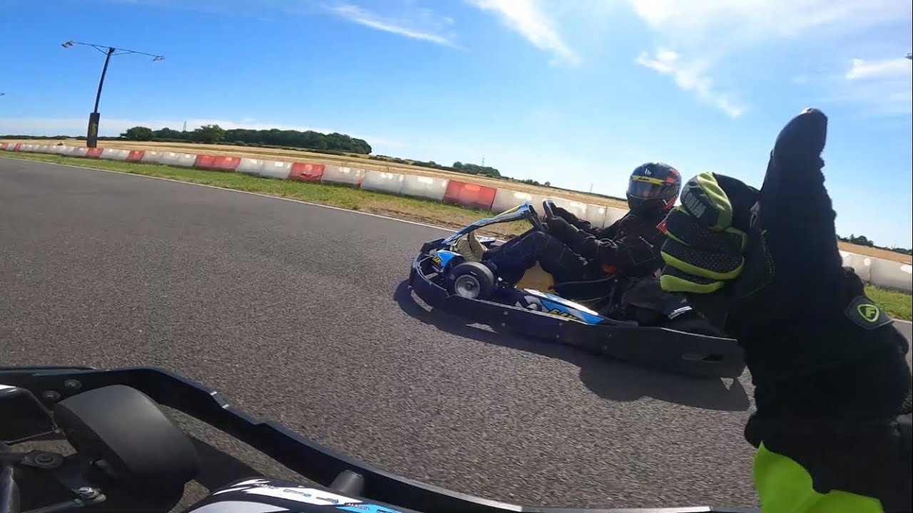 Twin engine karts Racing with my mates at elk motorsport