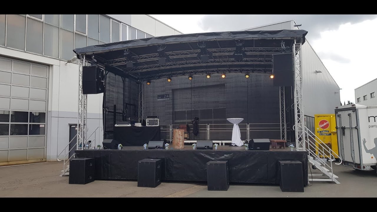 Firmenjubil&auml;um &ndash; B&uuml;hnentrailer mit Licht und Ton von Maribello