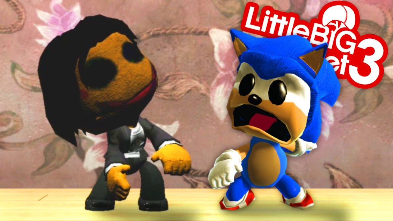 Sonic Gets Chased By The Crooked Man - Horror Level - LittleBigPlanet 3 PC Gameplay | EpicLBPTime