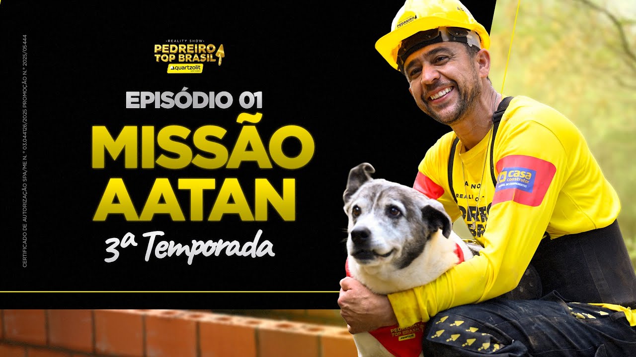 EP. 1/8: MISSÃO ABRIGO PARA ANIMAIS ABANDONADOS | REALITY SHOW PEDREIRO TOP BRASIL 3ª TEMPORADA