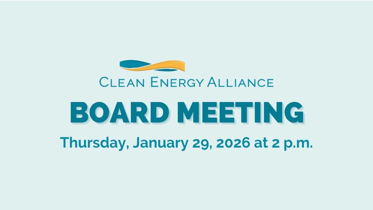Clean Energy Alliance Board Meeting 1/29/2026
