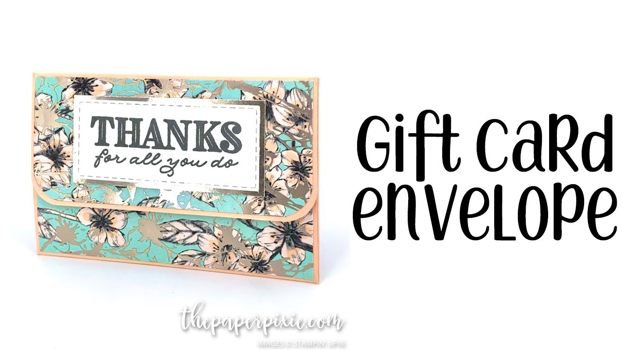 Gift Card Envelope Tutorial