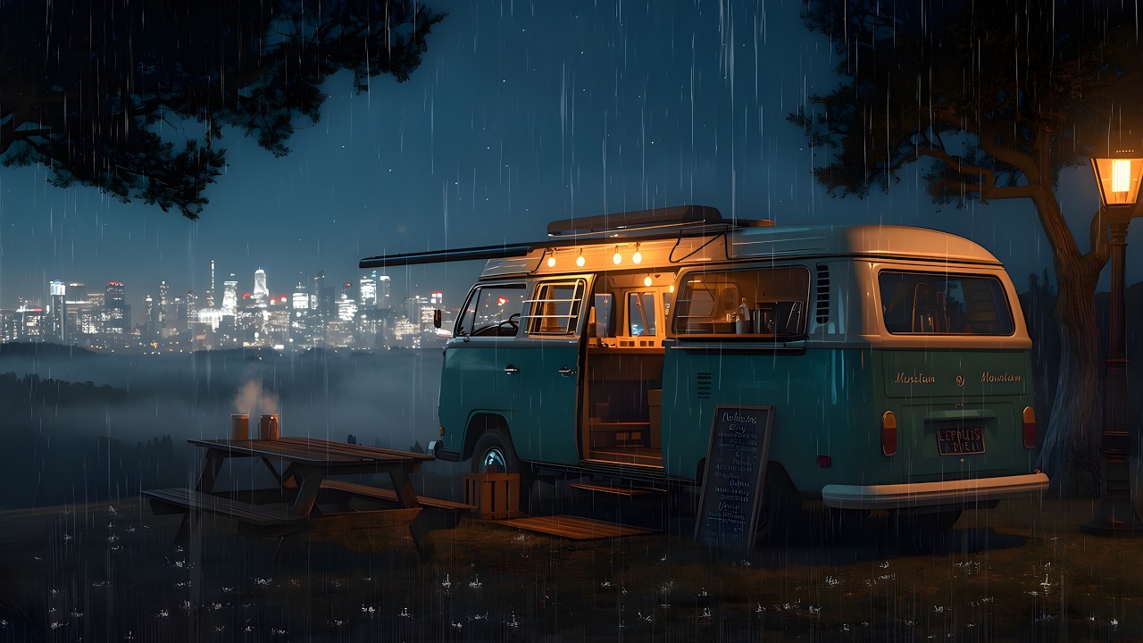 Rainy 90's City Lofi 🌃 Smooth Beats for Studying & Night Drive Mood