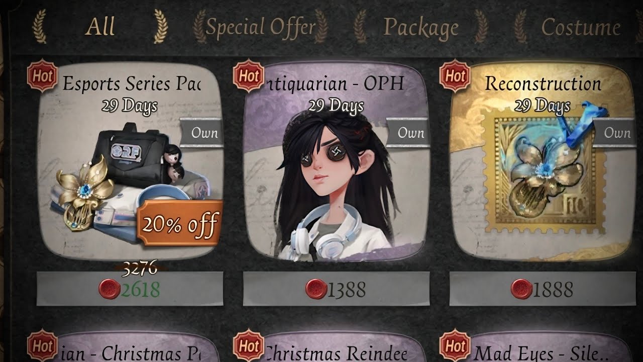 Identity V | THIS PACKAGE IS SO PERFECT THAT IT HURTS! | *NEW* Antiquarian ESports Skin Gameplay