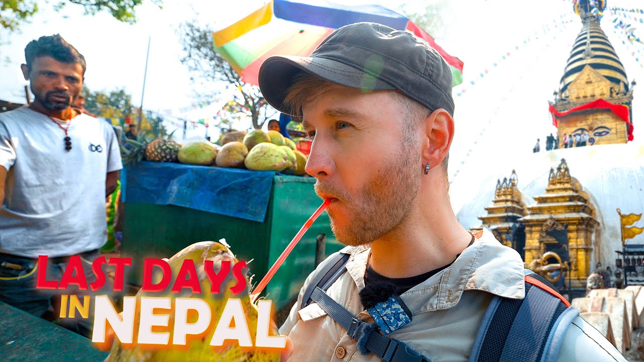 Last Days in NEPAL / Walking Tour of Kathmandu and Amazing Nepali Street Food Hunt