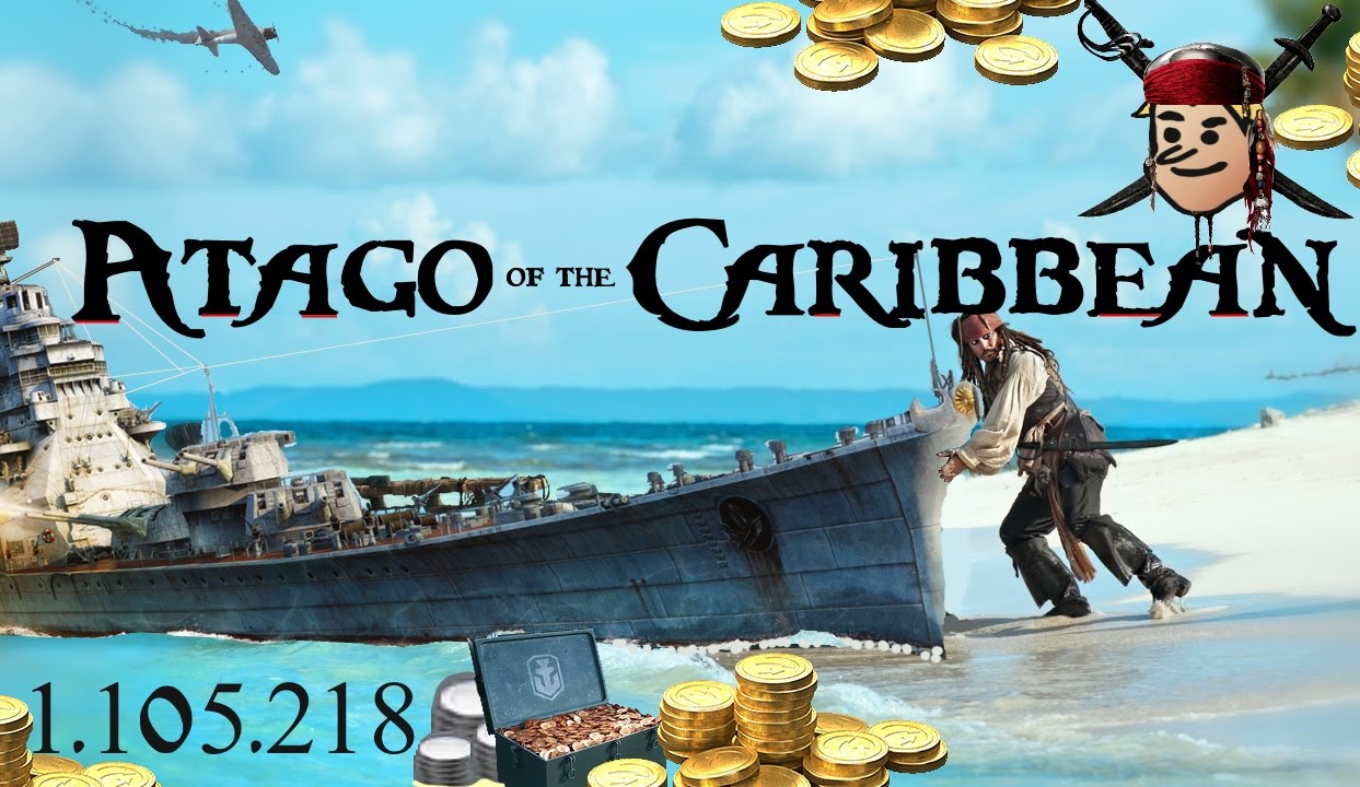 Atago - World of Warships - IJN Pirate of the Caribbean