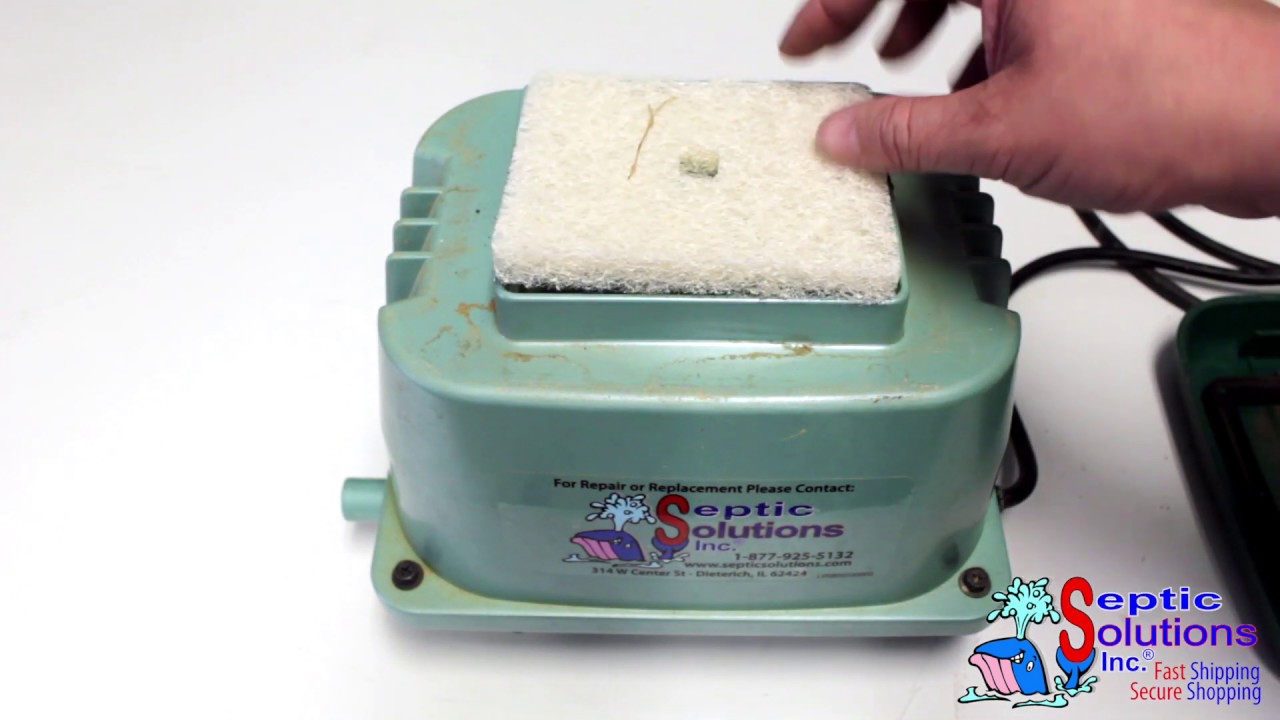 Hiblow HP Series Aerator Rebuild - Diaphragm Septic Air Pump Repair Tutorial by Septic Solutions®
