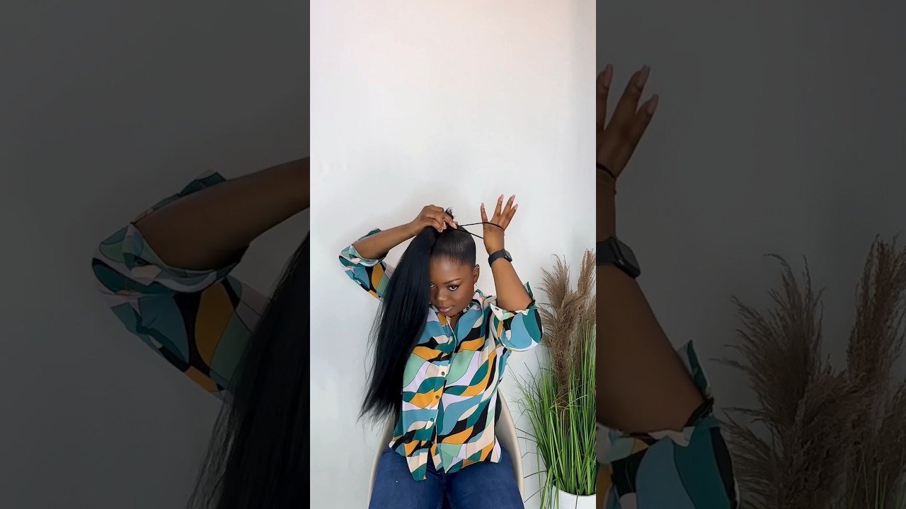 🔥 Sleek Ponytail With Braiding Hair 💯 