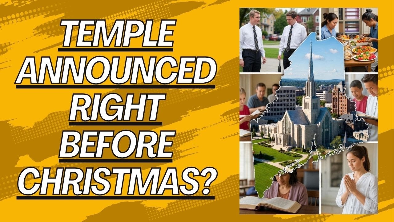 🕊️ Temple Announced Right Before Christmas | Portland Maine Temple