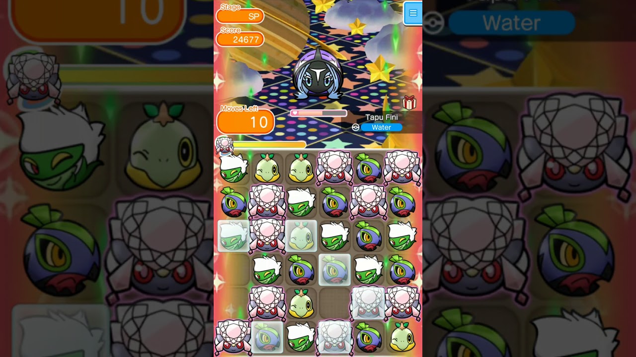 Pok&eacute;mon Shuffle - Ultra Challenge - Tapu Fini - 20191002