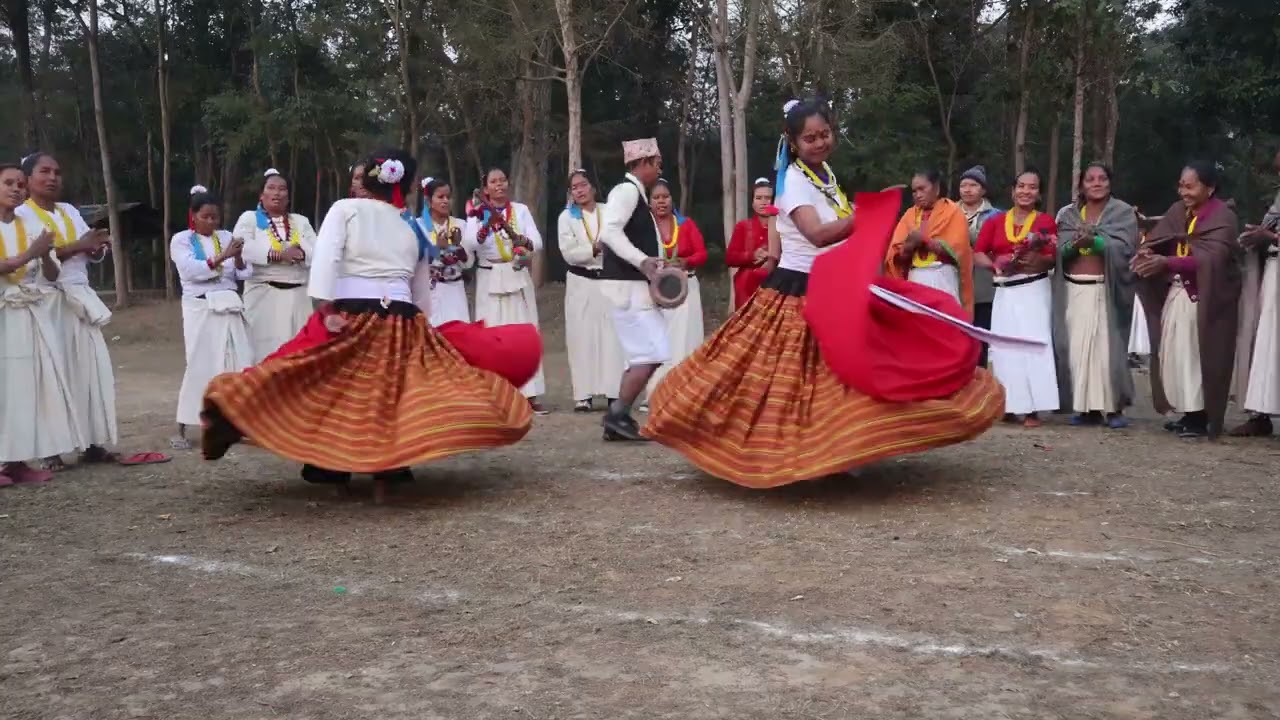 Tharu culture dance chyama banke 