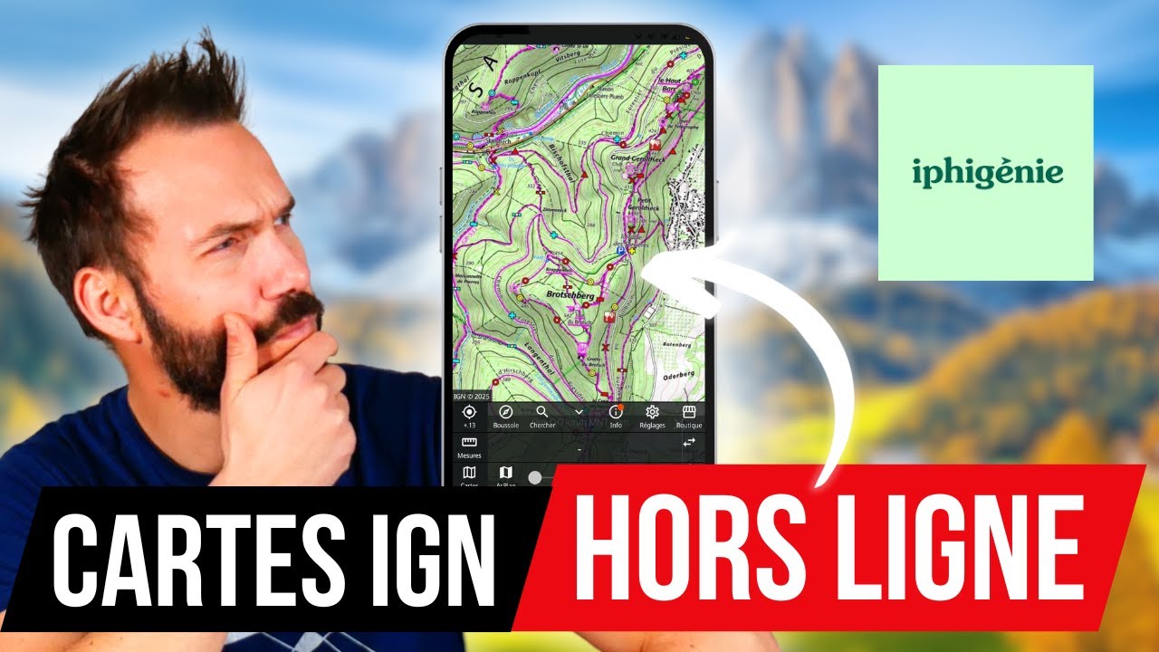 Tuto iphigénie : Comment enregistrer vos CARTES IGN en HORS LIGNE