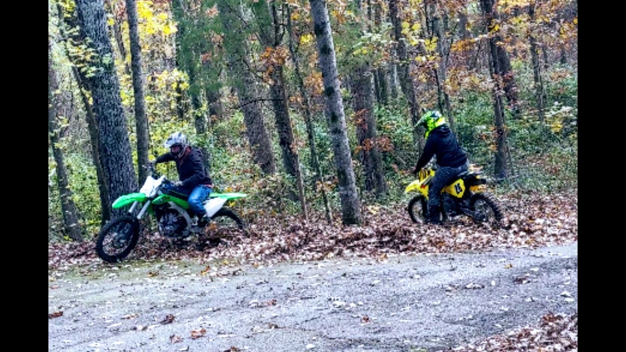 Dirt bike racing Dad Vs Son Kx 450 vs Rm85! Let's GO!