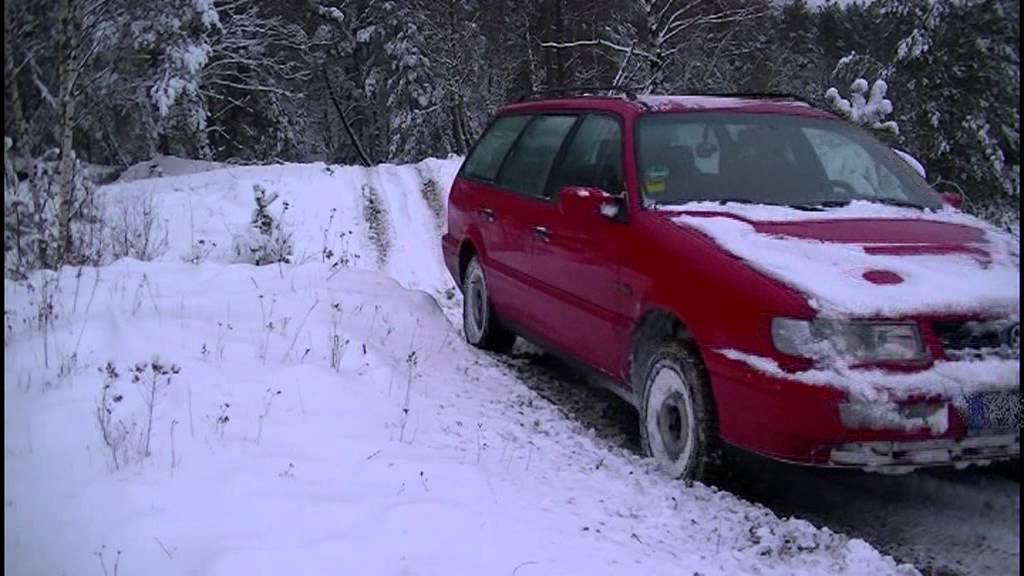 Mit dem Passat Syncro im Schnee