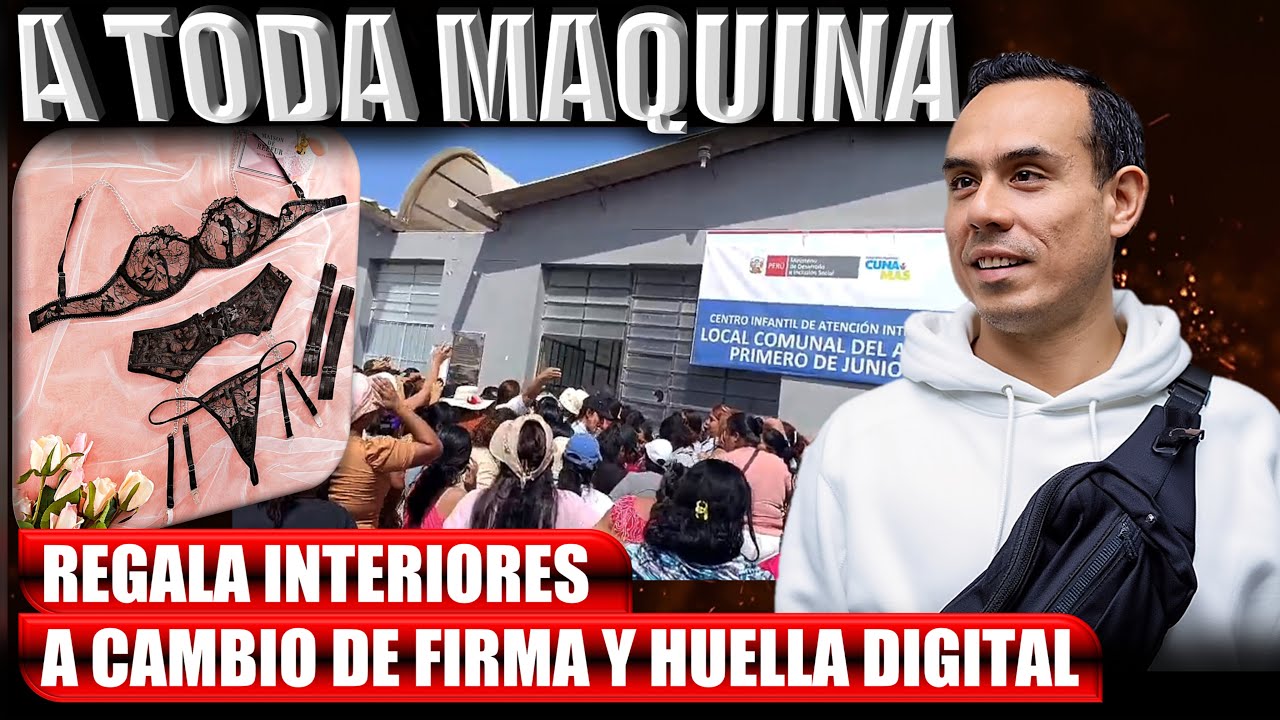 ESCANDALO: REGALAN INTERIORES EN PIURA PAITA EN LOCAL DEL MIDIS A CAMBIO DE FIRMA Y HUELA DIGITAL
