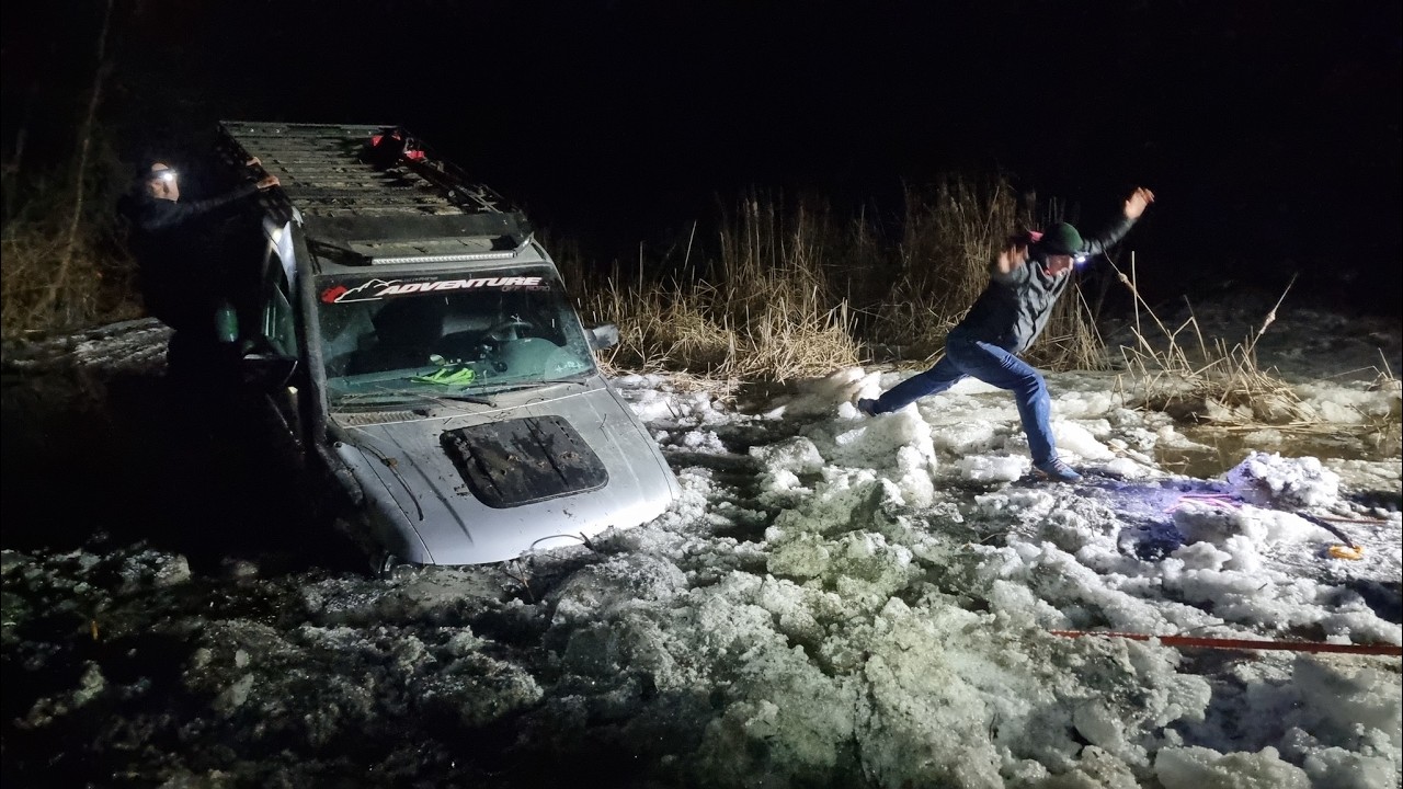 #OFFROAD становится глубокий, ЛЕДОКОЛ-УАЗ Патриот засел во льдах