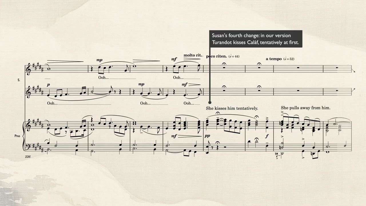 Turandot: Christopher Tin Finale - Score Video with Composer Annotations