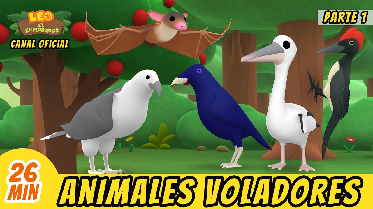 Animales Voladores Episodio Compilación [Parte 1/3] (Español) - Leo, El Explorador | Animación