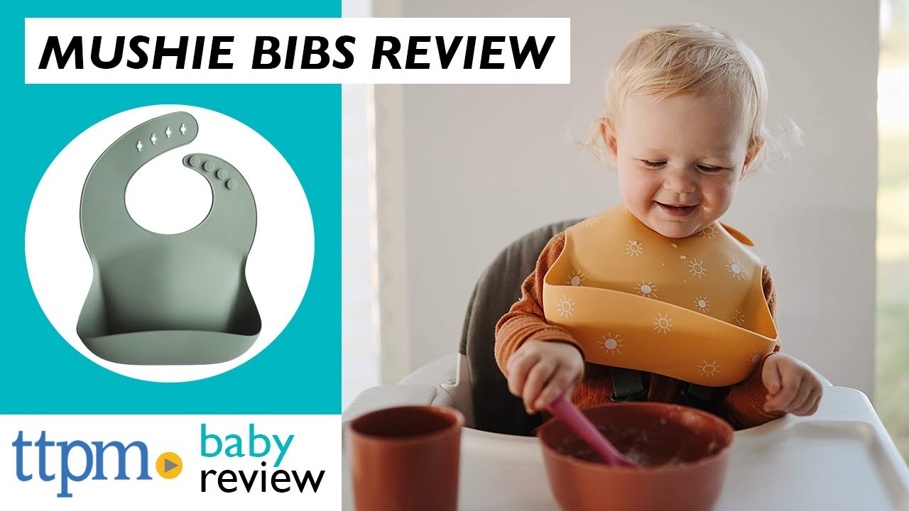 Silicone Baby Bibs from Mushie