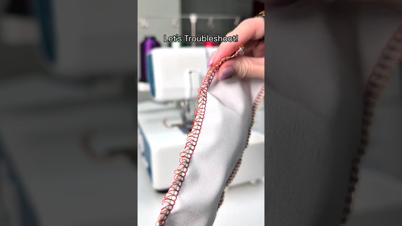 Serger thread loosening? Let's troubleshoot!🔧✨