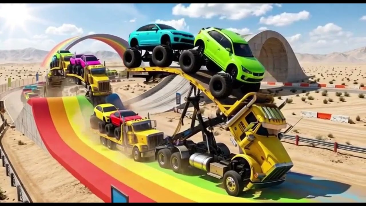 Ultimate 20-Truck Convoy Challenge! BeamNG.drive Epic Crash Physics