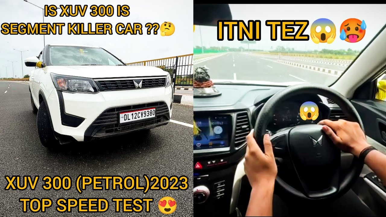 TOP SPEED TEST OF XUV300 2023💪| NARROW ESCAPE TODAY 😢| VERY FAST🥵😱| #xuv300 #mahindra #youtube