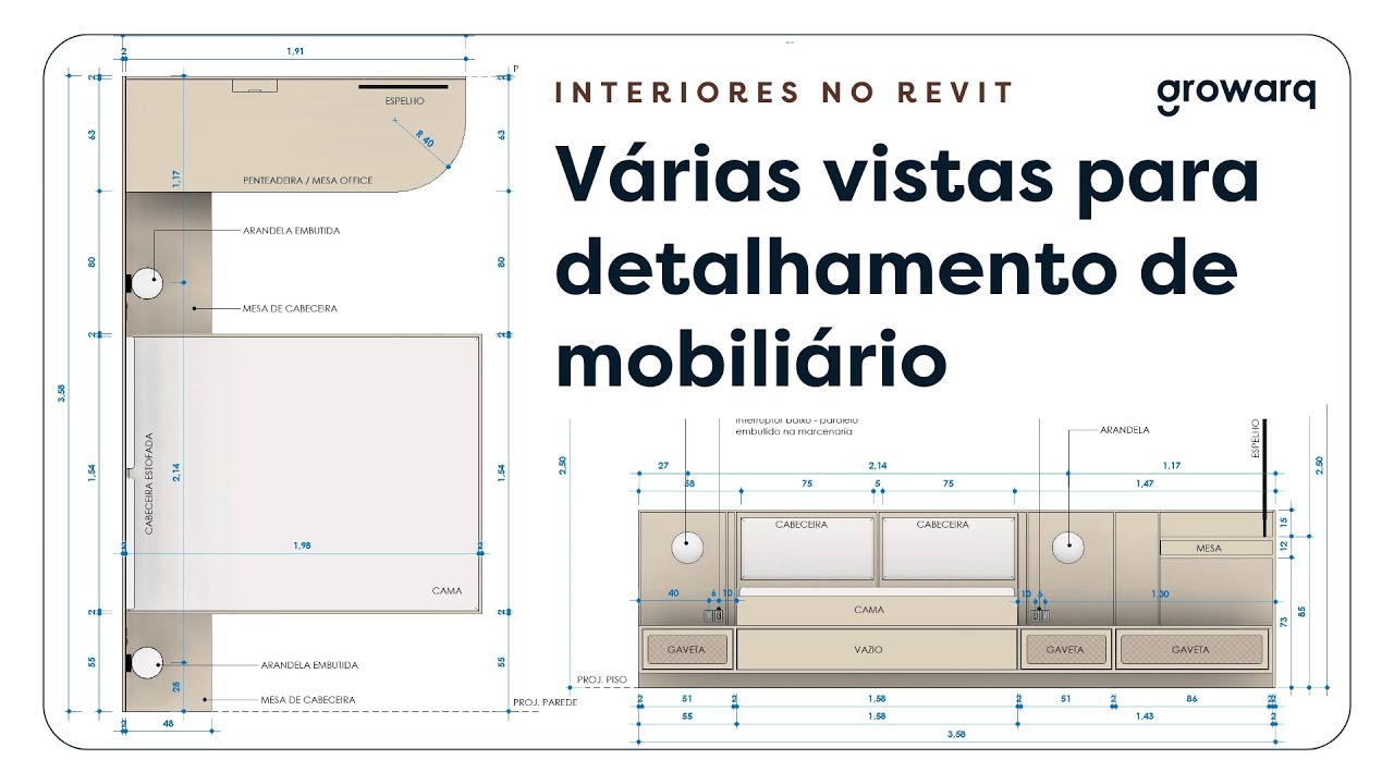 COMO CRIAR VÁRIAS VISTAS DE DETALHAMENTO DE UMA ÚNICA VEZ NO REVIT | DETALHAMENTO DE MOBILIÁRIOS