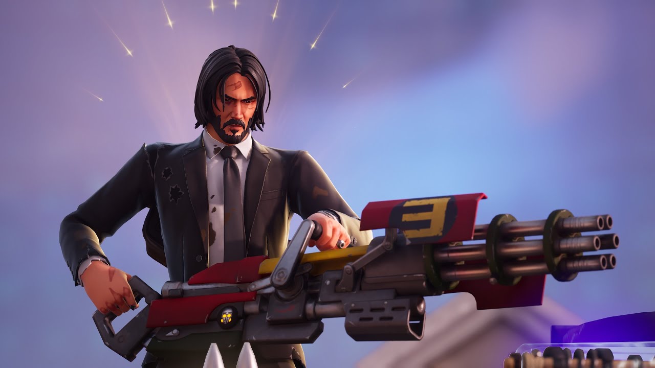 Fortnite PS5 PRO SPAGHETTI GROTTO CHAPTER 2 REMIX JOHN WICK GAMEPLAY NEW MINIGUN MYTHIC
