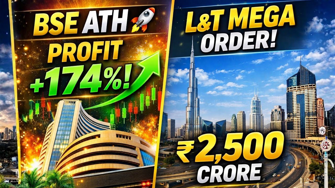 BSE Hits All-Time High After Massive Profit Growth | L&T Big Contract Update